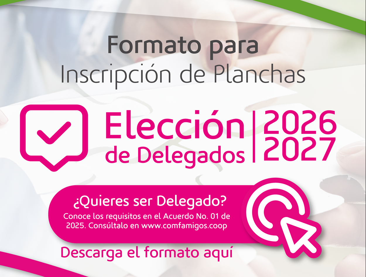 Formato para inscripción de planchas - Elección Delegados 2026