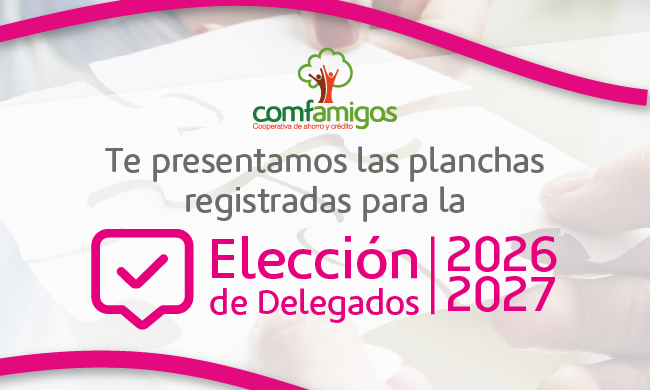 Listado de planchas inscritas para la Elección de Delegados