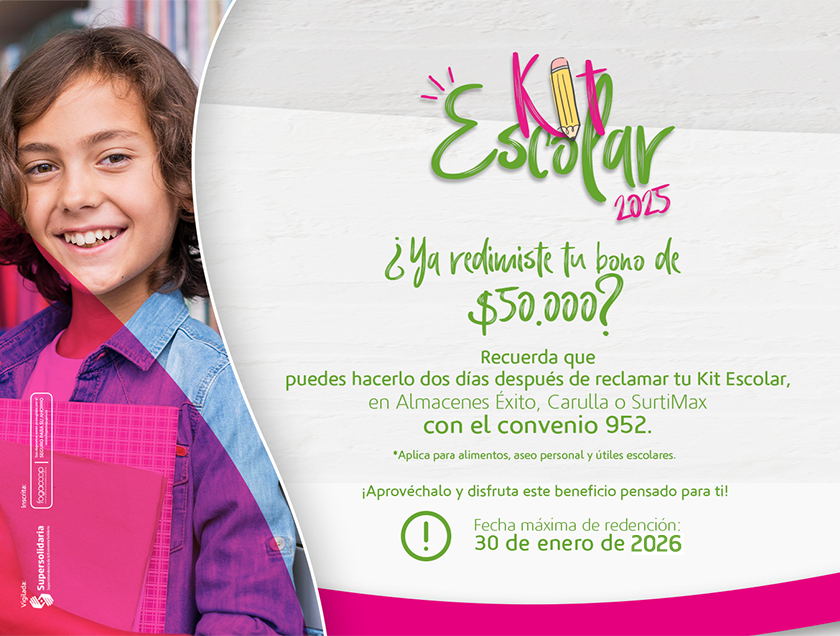 Fechas entrega de Kit Escolar 2025